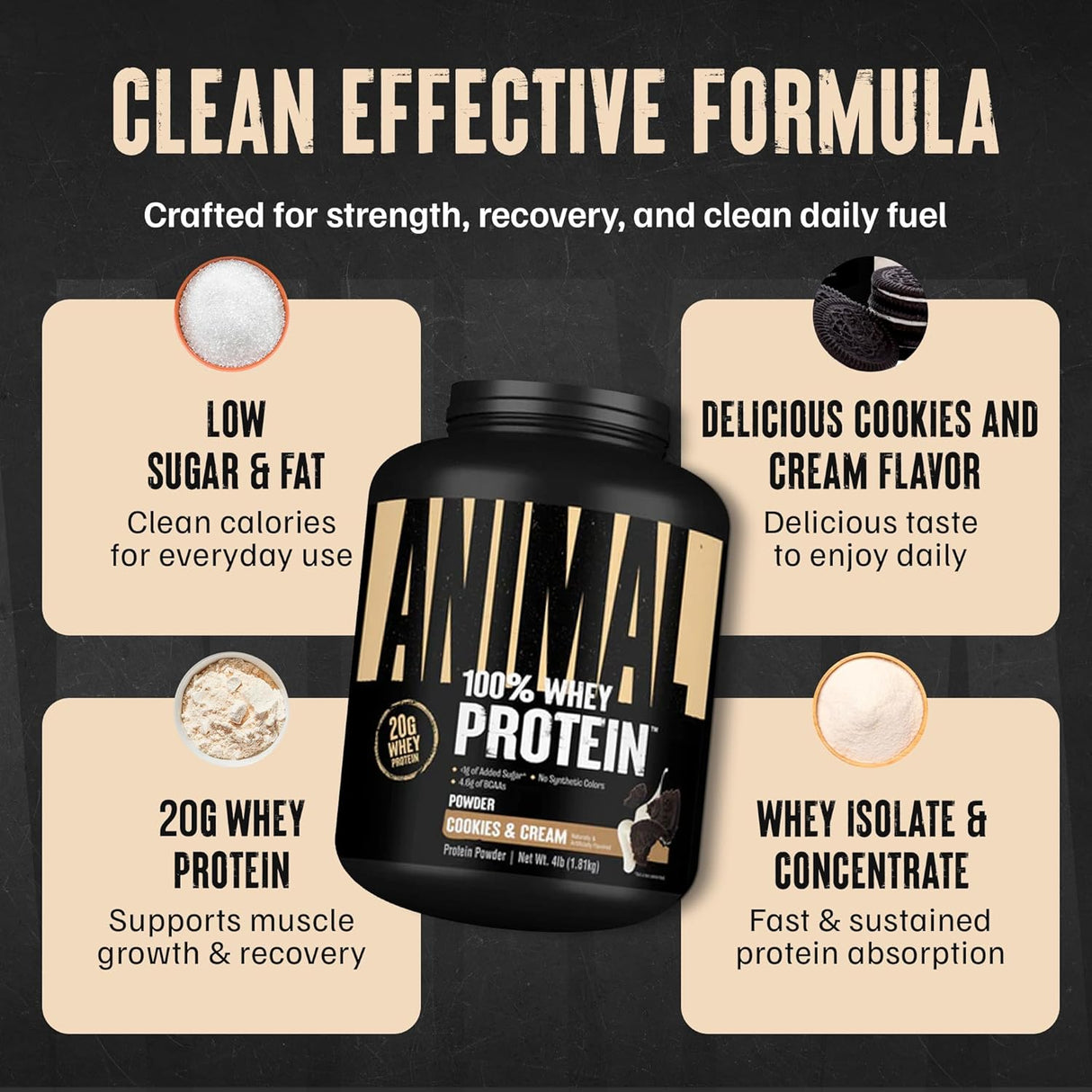 Universal Animal 100% Whey Protein 1,8 Kg
