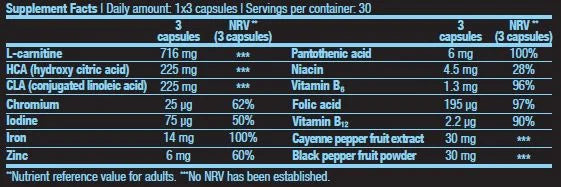 Biotech Usa Mega Fat Burner Cla + L-Carnitin / 90 Caps