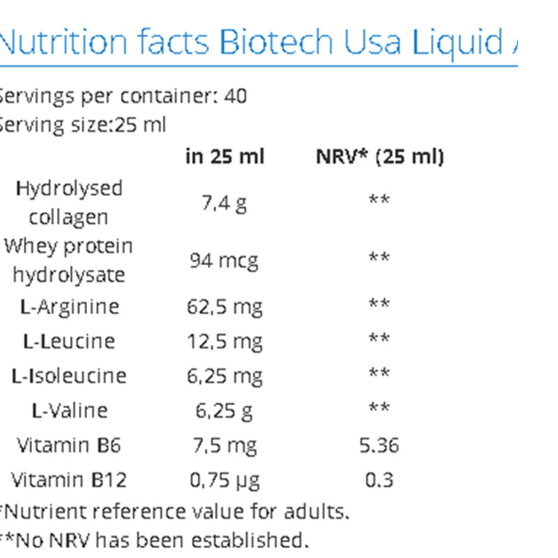 Biotech USA Liquid Amino 1000 Ml