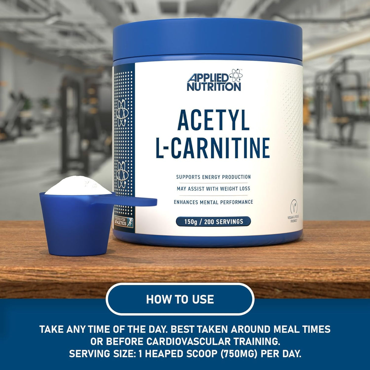 Applied Nutrition Acetyl L-Carnitine 200 servis