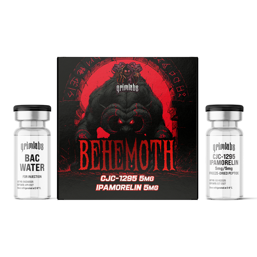 BEHEMOTH - CJC 1295 5mg, IPAMORELIN 5mg & BACTERIOSTATIC WATER