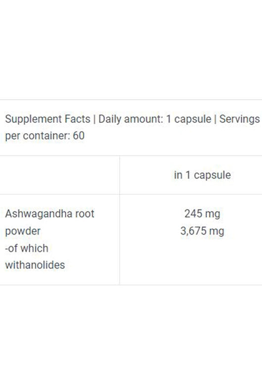 Biotech USA Ashwagandha 60 Kapsül