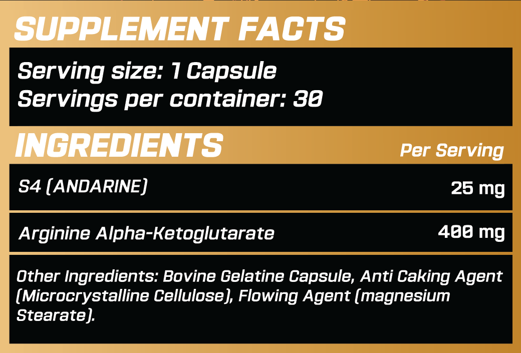GRIMLABS GENESIS S4 (ANDARINE) 25mg 30 SERVINGS