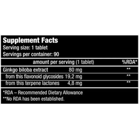 Bi̇otech Usa Ginkgo Biloba 90 Tablet