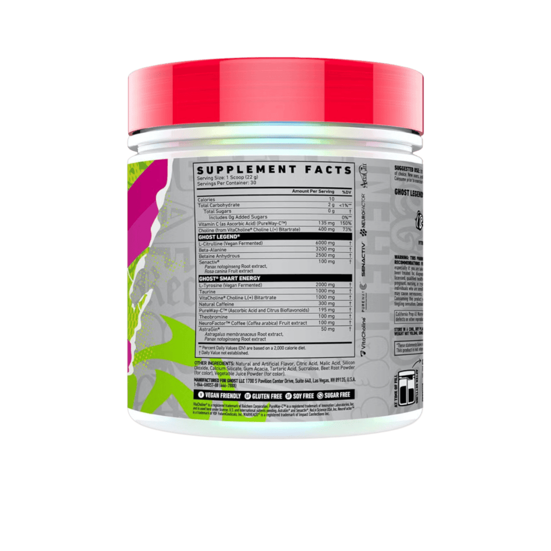 GHOST LEGEND V4 PRE-WORKOUT 30 SERVINGS SOUR WATERMELON