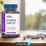 Applied Nutrition Vitamin B Complex B1, B2, B3, B5, B6, B12, Biotin&Folic Acid Immune 90 Caps