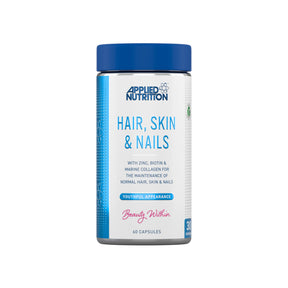 Applied Nutrition Hair, Skin & Nails, (BİOTİN+B12+MAGNESİUM OXİD+GRAPE+COLLAGEN+FOLİC ACİD 60 Caps
