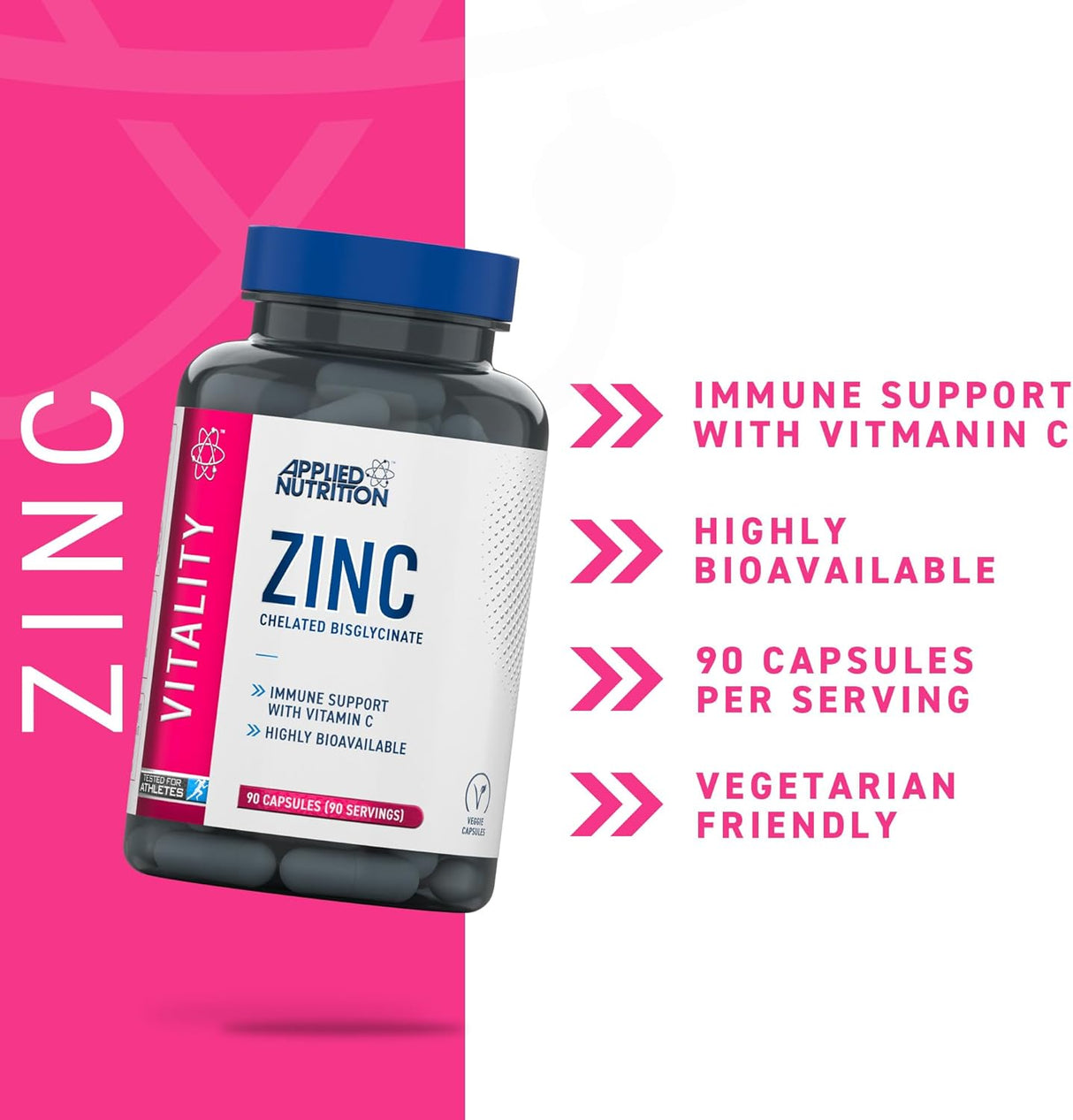 Applied Nutrition Zinc(Çinko)+Vitamin C 90 Caps