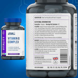 Applied Nutrition Vitamin B Complex B1, B2, B3, B5, B6, B12, Biotin&Folic Acid Immune 90 Caps