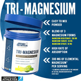 Applied Nutrition Tri-Magnesium Magnezyum Complex Glycinate+Taurate+Citrate Powder 50 Servis