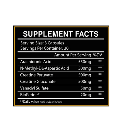 CENTURION LABZ WARPATH MAXIMIZER WORKOUT CREATINE COMPLEX (DAA ASPARTIC ACID + VANADYL SULFATE) 90 KAPSÜL