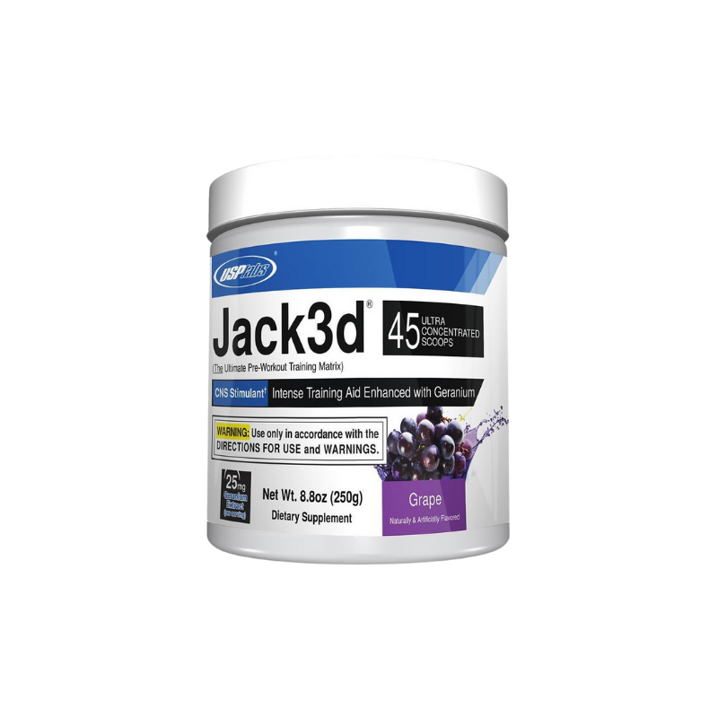 USP LABS JACK3D DMAA GERENIUM EXTRACT PREWORKOUT - ABD VERSİYON GRAPE