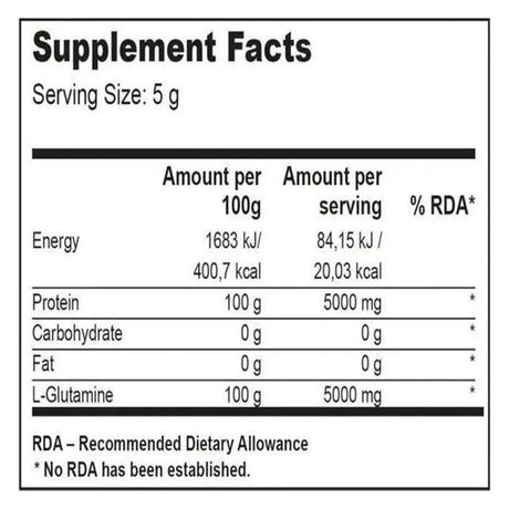 Biotech Usa L-glutamine 240 Gram 50 Servi̇s