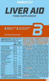 BIOTECH Liver Aid (Turmeric root + Milk thistle + Choline bitartrate + Vitamin C + Vitamin D) 60 tab