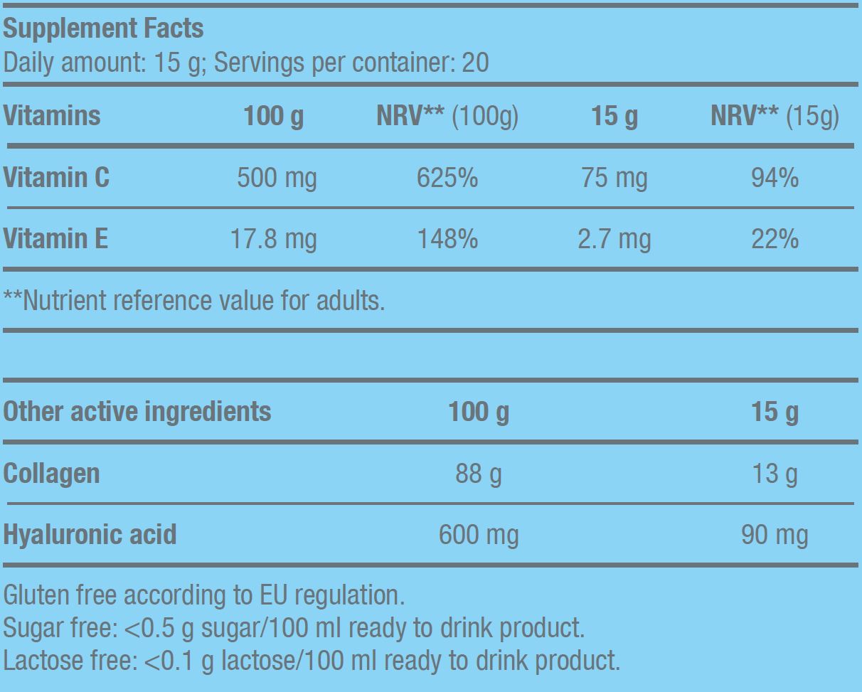 BioTech USA Collagen(Kolajen) Hyaluronic acid - 300 g