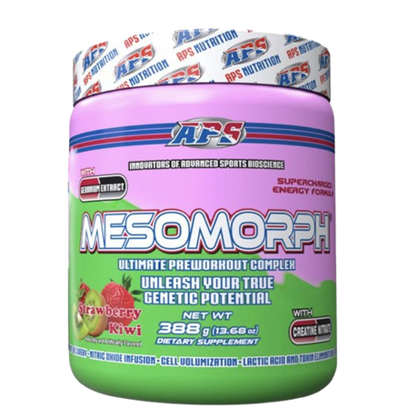 APS MESOMORPH ULTIMATE PRE-WORKOUT COMPLEX, STRAWBERRY KIWI AROMA