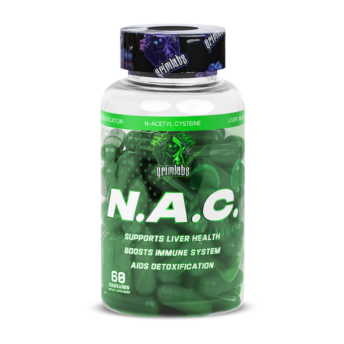 GRIMLABS NAC (N-ACETYL CYSTEINE) Karaciğer Koruyucu 500mg 60 CAPS