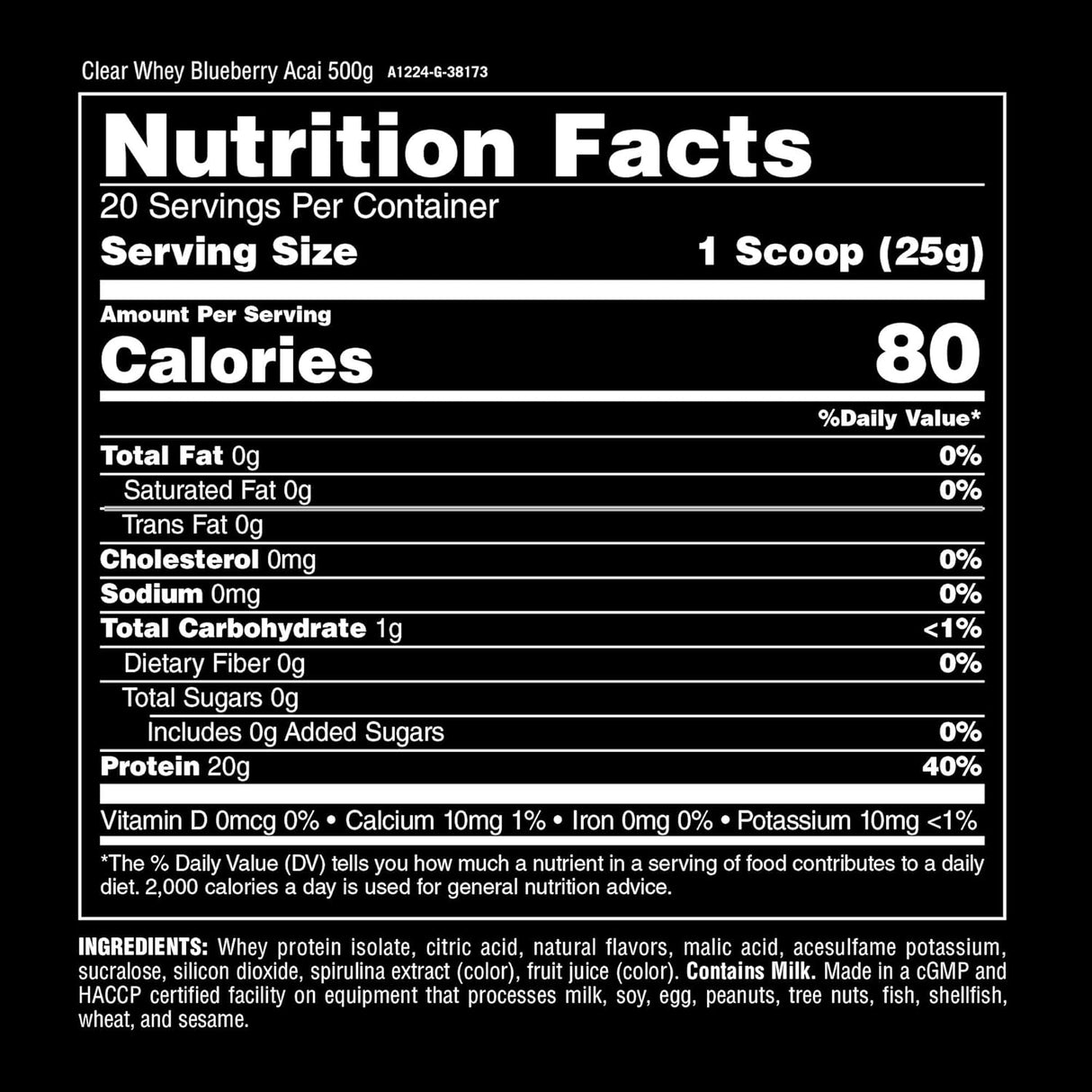 Universal Clear Whey Isolate Protein 500 g