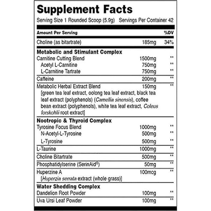 Universal Animal Cuts Ripped Powder Fat Burner Toz Form