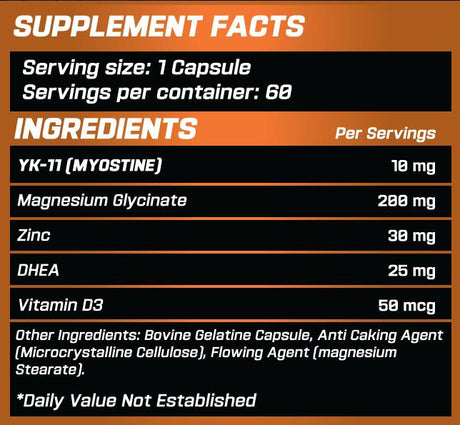 GRIMLABS YK-11 10 MG 60 SERVINGS