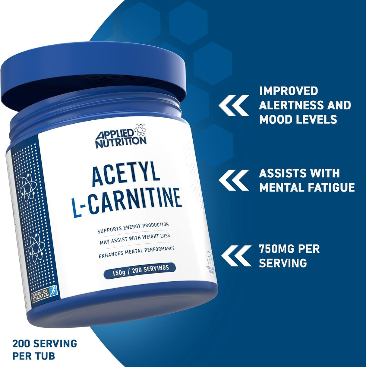 Applied Nutrition Acetyl L-Carnitine 200 servis