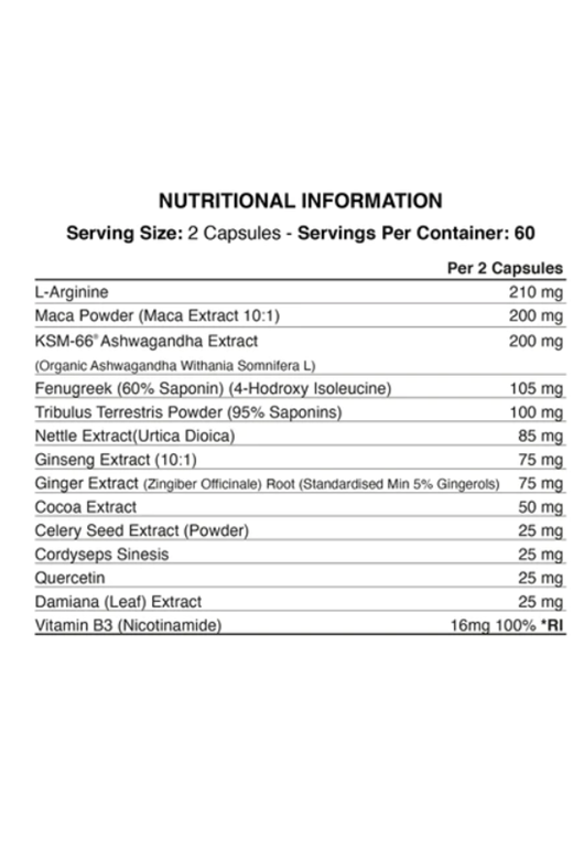 Applied Nutrition Sex Bomb Ashwagandha 120 Caps - Erkeklere özel