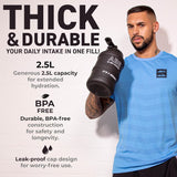 Applied Nutrition Hydration ABE Jug – 2.5L High Capacity Water Damacana Bottle