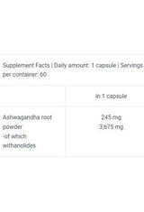 Biotech USA Ashwagandha 60 Kapsül