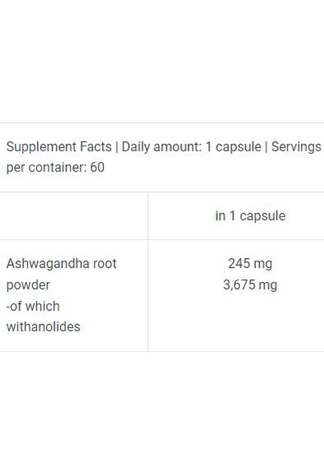Biotech USA Ashwagandha 60 Kapsül