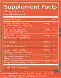 Dark Labs DEVIL Testo Booster Ksm66 Ashwagandha , FADOGIA AGRESTIS , Boron , Tongkat ALI 120 Caps