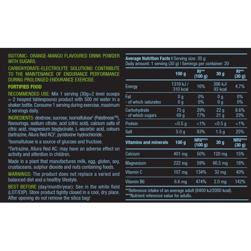 BioTech USA Isotonic Energize Pump Kalsiyum+Magnezyum+C vitamin 600 g