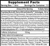 HI TECH LIPODRENE HARDCORE EPHEDRA 90 Servings
