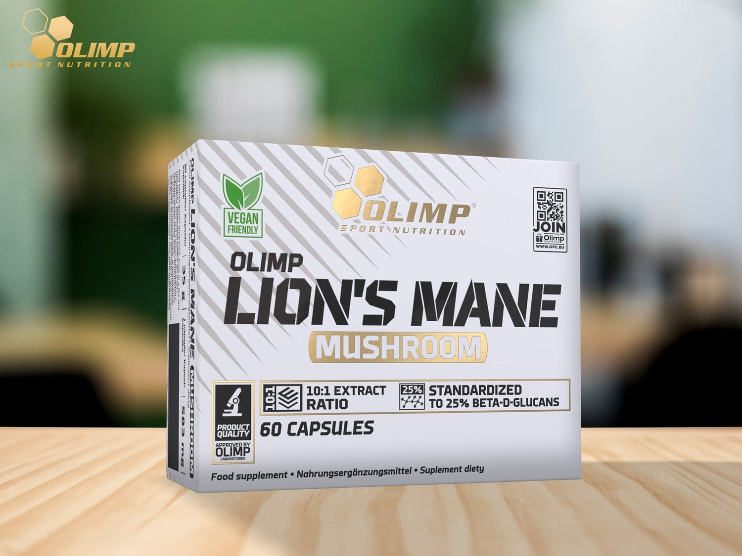 OLIMP Lion's Mane Mushroom Aslan yelesi mantarı 500 mg 60caps
