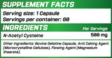GRIMLABS NAC (N-ACETYL CYSTEINE) Karaciğer Koruyucu 500mg 60 CAPS