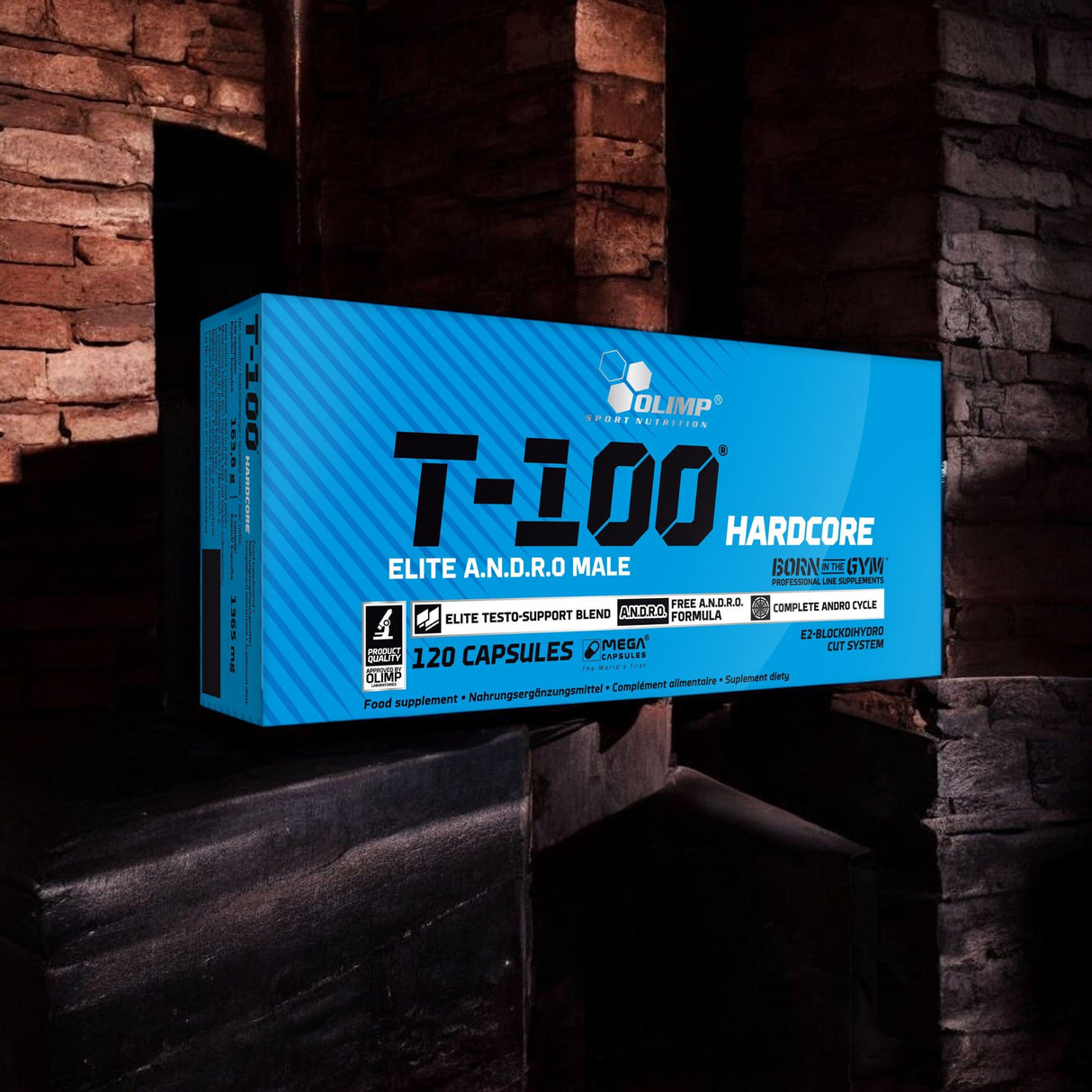 OLIMP T-100 GH HARDCORE Test Booster+Tribulus 120 caps