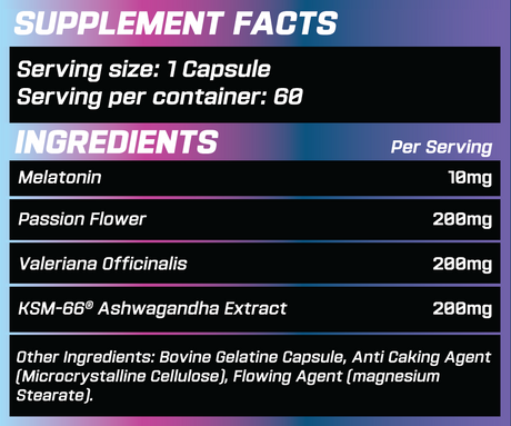 GRIMLABS R.I.P. ETERNAL SLEEP MELATONIN 10 mg 60 SERVINGS