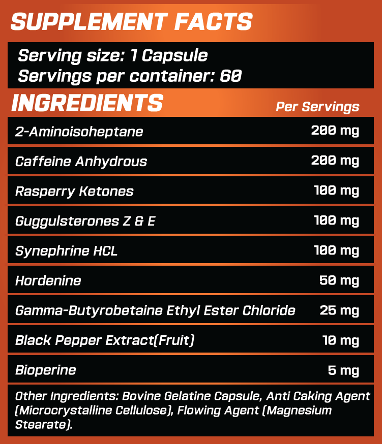 GRIMLABS SHREDDER THERMOGENIC FAT BURNER 60 SERVINGS