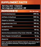GRIMLABS SHREDDER THERMOGENIC FAT BURNER 60 SERVINGS