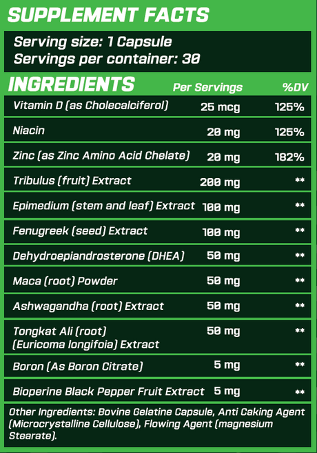 GRIMLABS SINISTER TESTO BOOSTER 30 SERVINGS