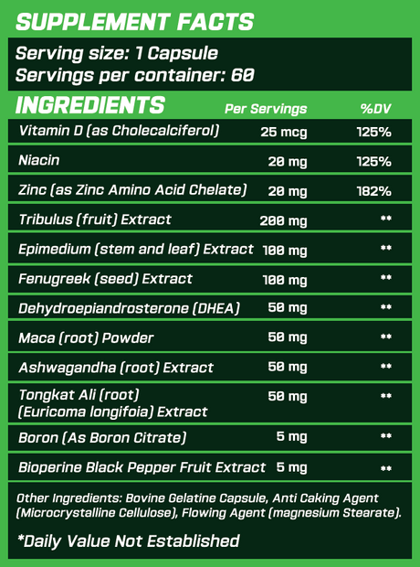 GRIMLABS SINISTER TESTO BOOSTER 60 SERVINGS